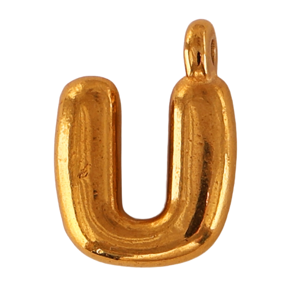 Gold U-letter