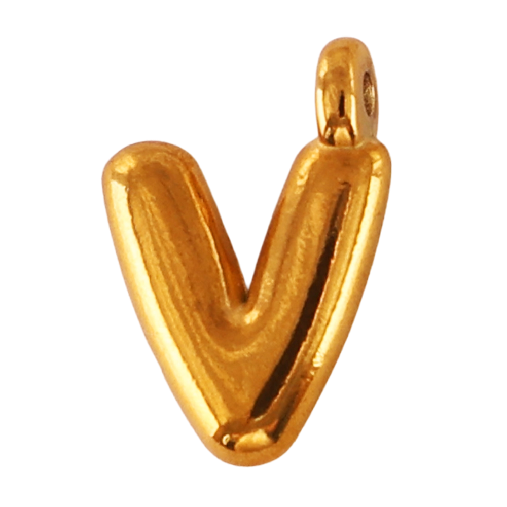 Gold V-letter