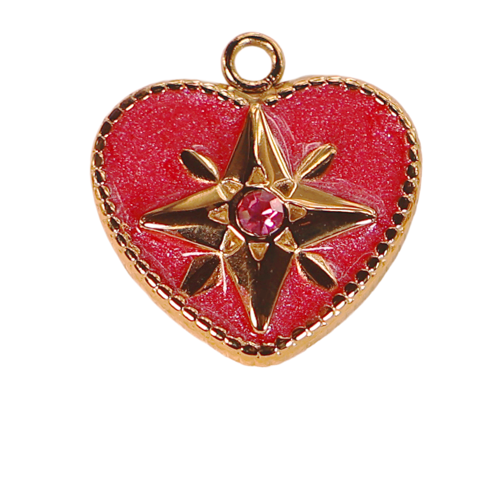 Crystal red heart