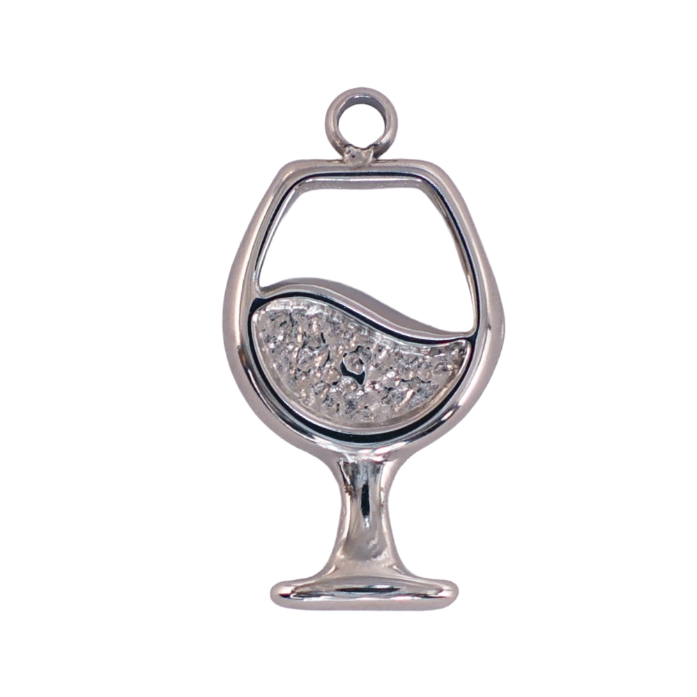 Mini silver wineglass