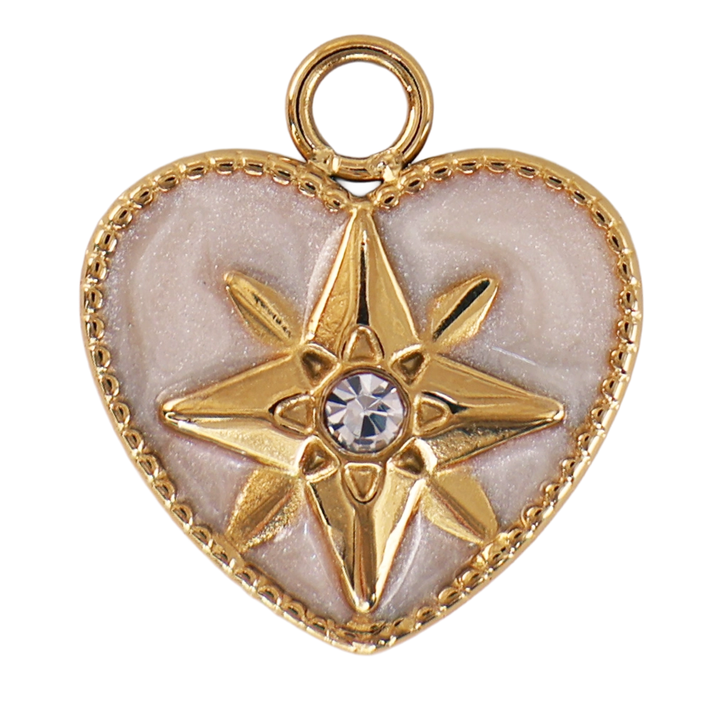 Crystal white heart
