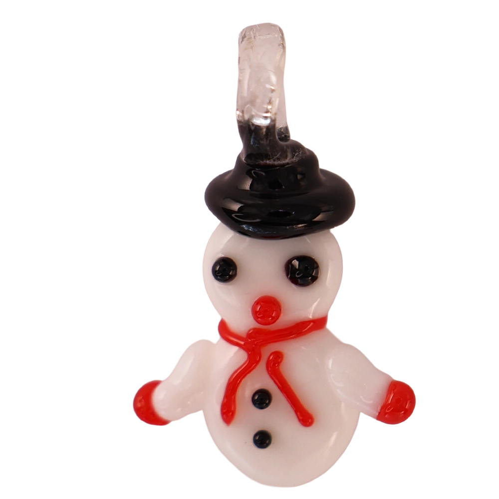 Glass snowman