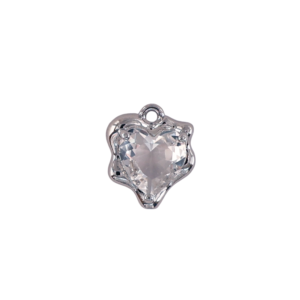 Clear heart crystal