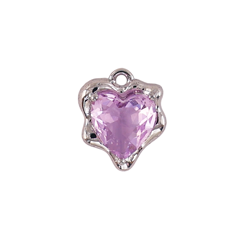 Pink crystal heart