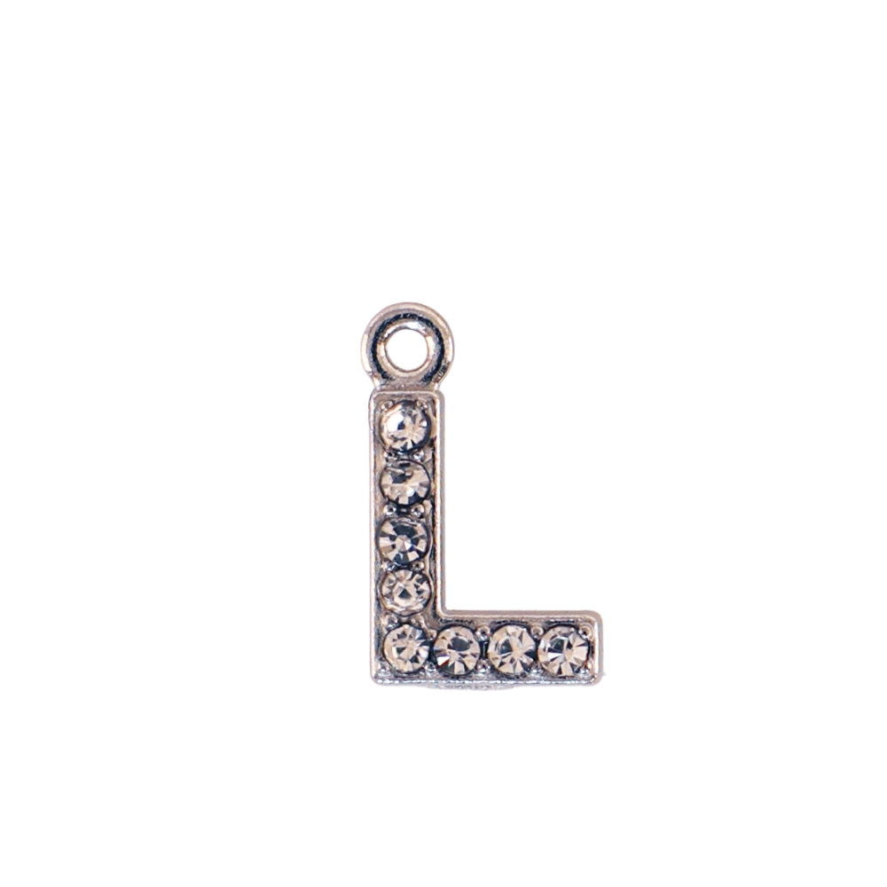 Silver mini L-letter