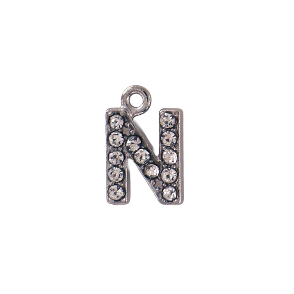 Mini silver N-letter