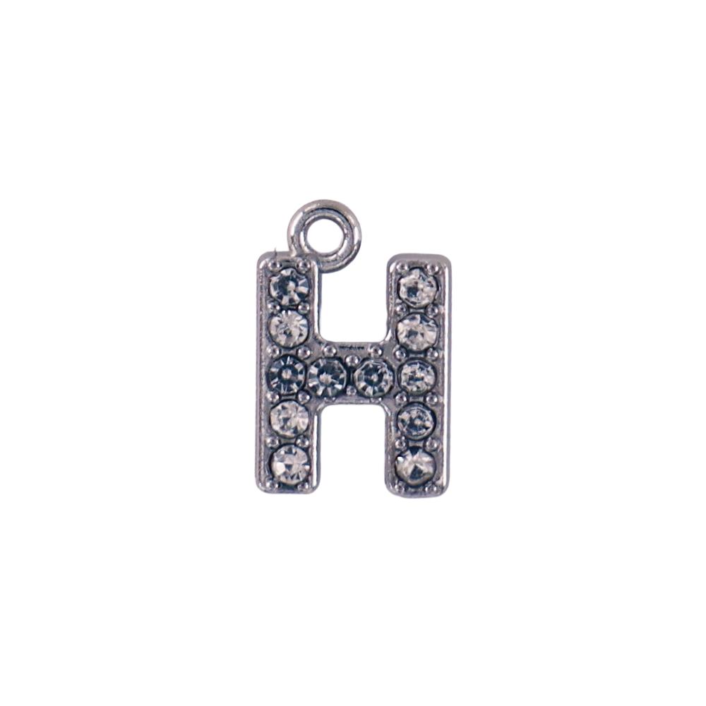 Silver mini H-letter