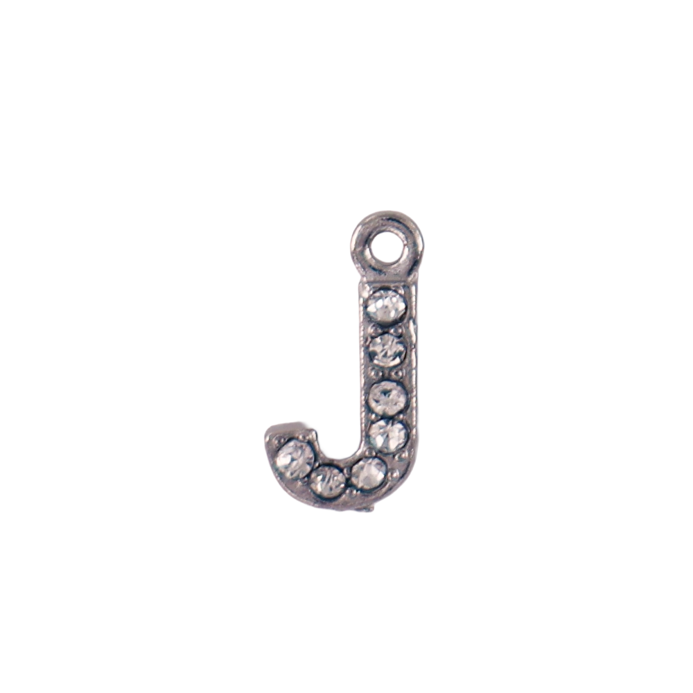 Silver mini J-letter