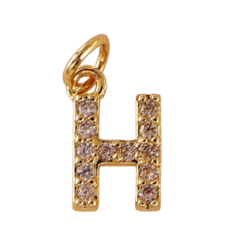 Mini gold H-letter