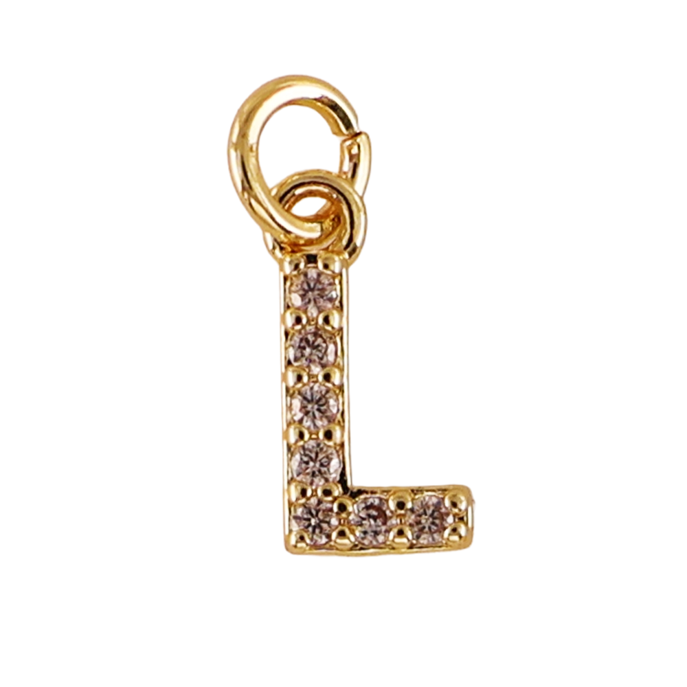 Mini gold L-letter