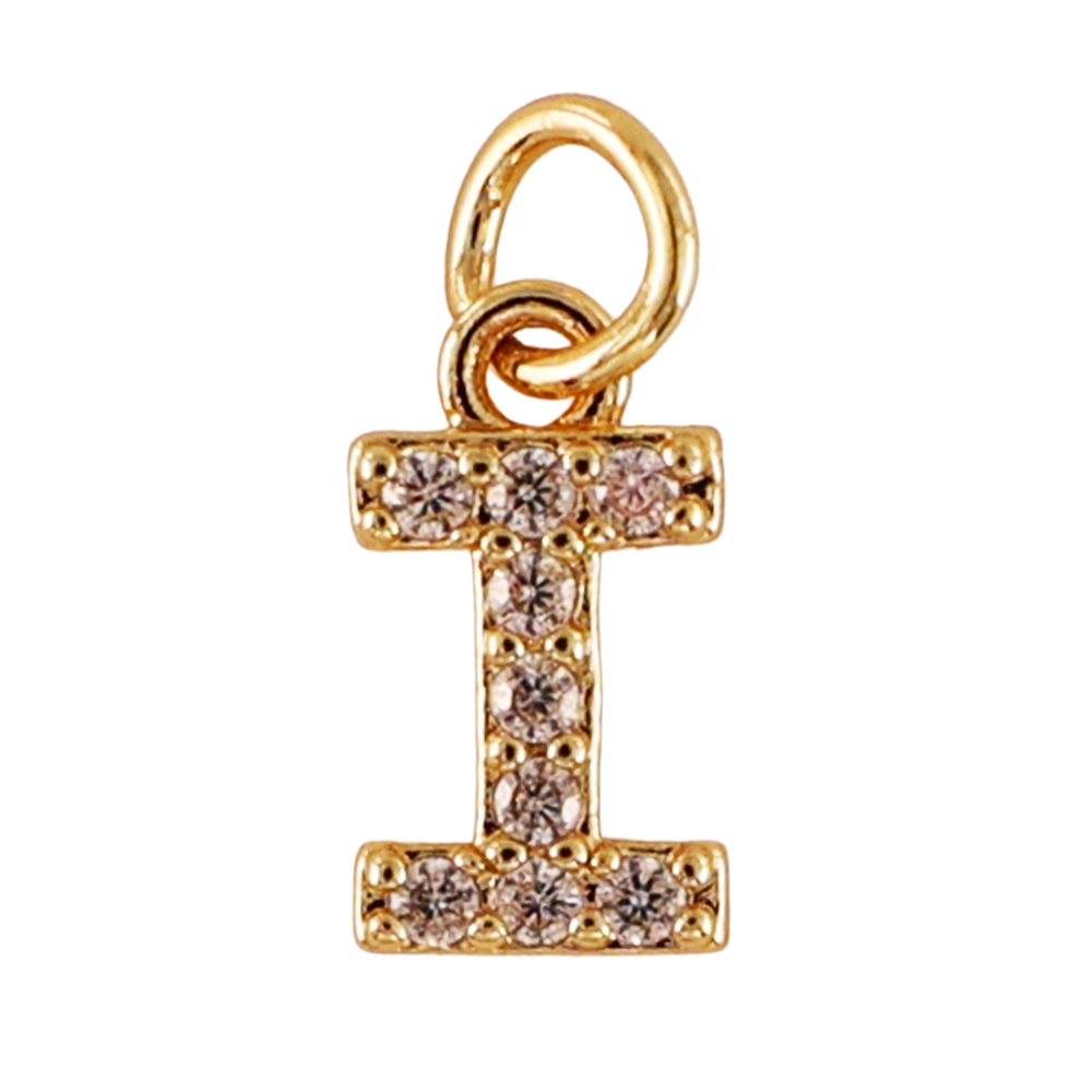 Mini gold I-letter