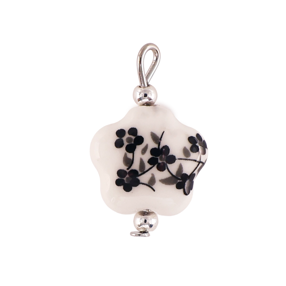 Flower beads black