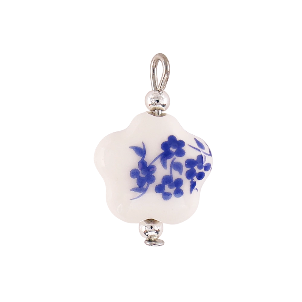 Flower porcelain blue